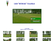 Tablet Screenshot of lks-rybak.trzebiez.pl