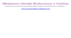 Desktop Screenshot of mow.trzebiez.pl